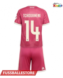 Günstige Real Madrid Aurelien Tchouameni #14 3rd trikot Kinder 2026-27 Kurzarm (+ Kurze Hosen)